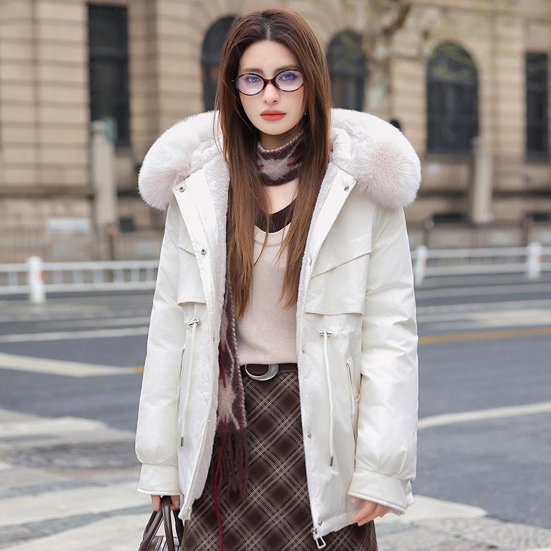 Jacket Pie Overcomes Women's Winter New Removable Fur Collar Liner Small Young Casual Jacket Women