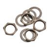 Uxcell Guitar Nuts and Washers M9 Guitar Jack Socket Nuts Bronze for Guitar Bass 4 Sets Input/Output