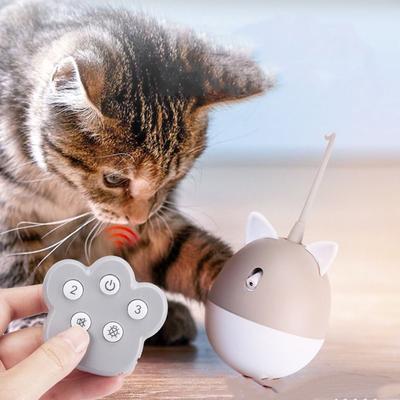 Перезаряжаемая от USB Автоматическая Интерактивная Игрушка для Кошек Инфракрасный Датчик Нерегулярное Вращение Умные Вращающиеся Игрушки для Кошек Пульт Дистанционного Управления