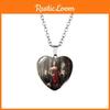 Модное ожерелье в форме сердца для поклонников Дневников вампира. Потрясающая подвеска из сплава и стекла