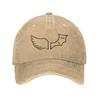 Vintage DEVIL DUKI MODE Wings Baseball Cap Unisex Style Distressed Washed Headwear  Outdoor Running Golf Adjustable Fit Hats Cap