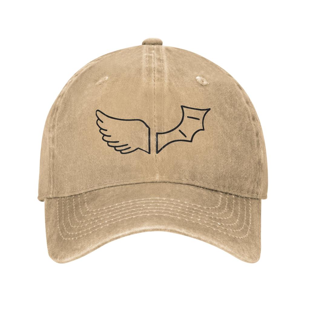 Vintage DEVIL DUKI MODE Wings Baseball Cap Unisex Style Distressed Washed Headwear Outdoor Running Golf Adjustable Fit Hats Cap