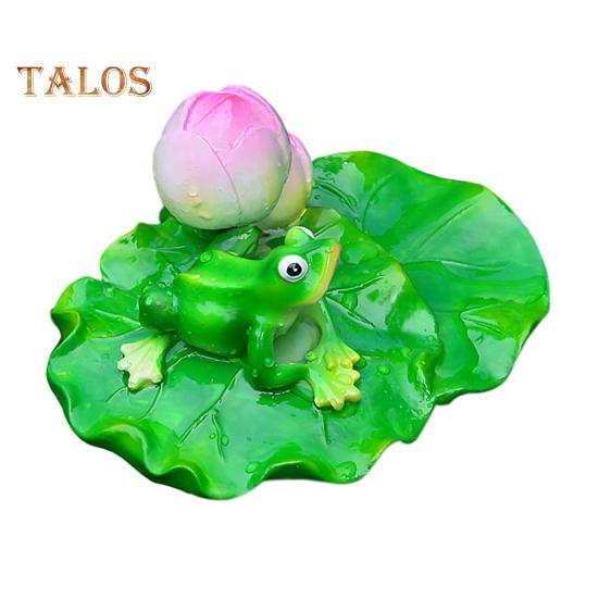 Плавающая лягушка статуя смолы мультфильм расслабляющая лягушка украшение пруд плавающая лягушка фигурка для аквариума сад бассейн водный элемент декор