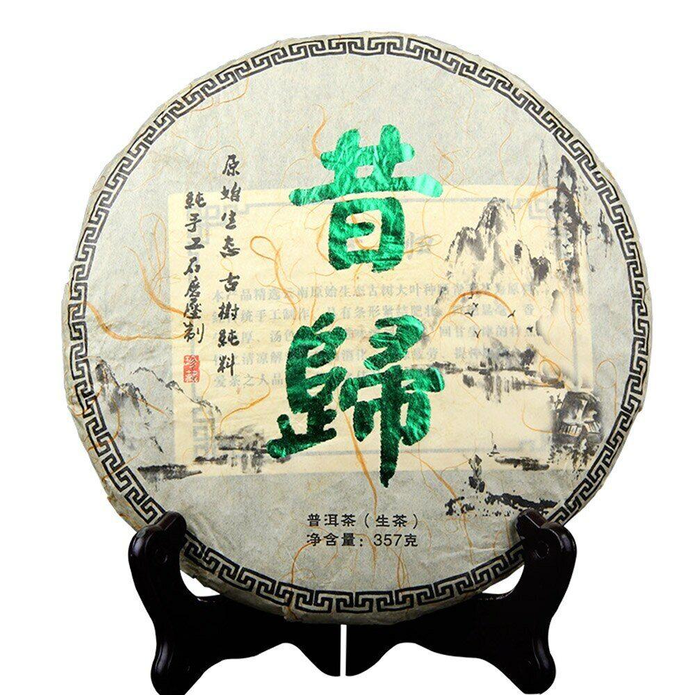 Традиционный чай Шэн Пуэр ручной работы Yunnan Xigui Mountain Raw Puer 2015 года, 357 г