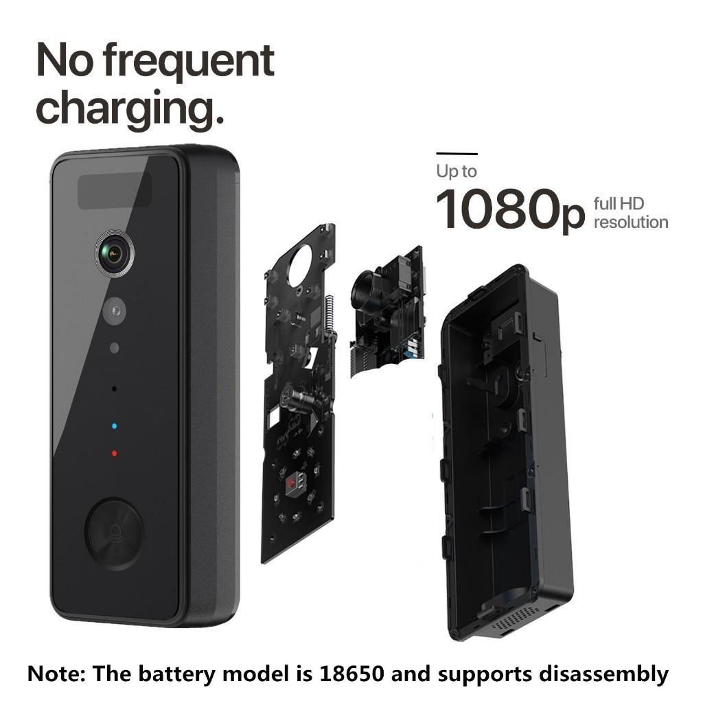 5G WiFi Умный Домофон Видеодомофон Камера Ночного Видения Бытовая Беспроводная Камера Безопасности Электрический Дверной Звонок