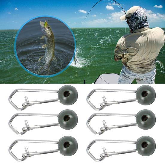 20 шт. Застежки-карабины для лески и грузила, Зажимы для рыбалки, Маленький мини-дизайн, Легко носить, Пресноводные, Из нержавеющей стали, Рыболовные снасти