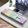 HP K500Y Ретро Панк Круглая Клавиша Подсветка Проводная Клавиатура