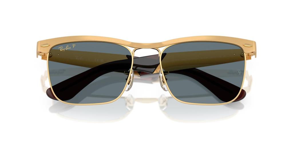 Солнцезащитные очки 0RB3875 WAYFARER DELUXE ПЕСКОСТРУЙНАЯ НОЖКА LEGEND GOLD ТЕМНО-СИНИЙ ПОЛЯР 92763R56 Поляризационные [Ray-Ban]