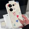 Милый мультяшный чехол с сердечками для Xiaomi 13T Pro Redmi Note 15 Pro 4G Redmi Note 14 13 Pro+ 5G Силиконовая крышка с текстурой кожи