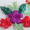 2pcs Ribbons Embroidery Flower Sewing Applique Embellishments for Crafts