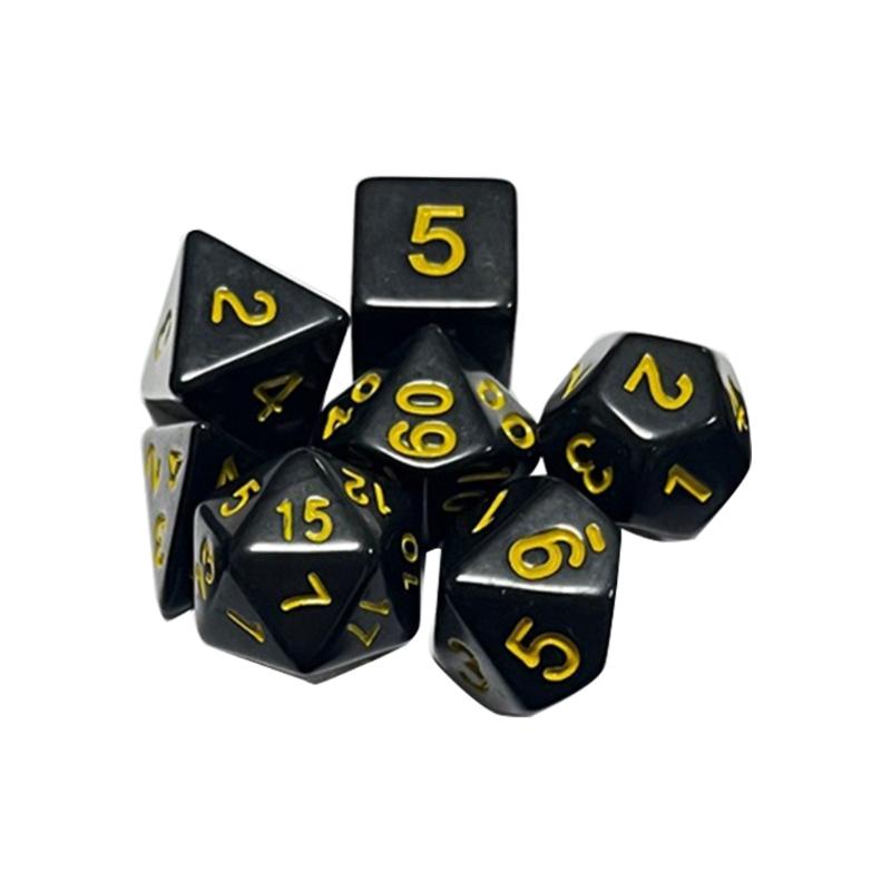 7Pieces DND-Dice Polyhedral Dice Set Transparent-D&D-Dice for D&D-Dungeons-RPG-Pathfinder-MTG-Role Playing Table Game