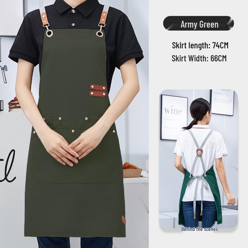 Multifunctional Apron for Kitchen, Gardening, Studio, Supermarket, Milk Tea, Nail Art, Catering, and Waitstaff.