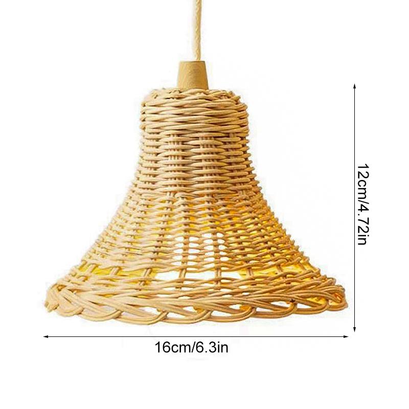 Ручное освещение Гостиная Подарок Украшение Абажур Скандинавский стиль Ротанг Бар Свет Чехол Ручное плетение Домашний декор