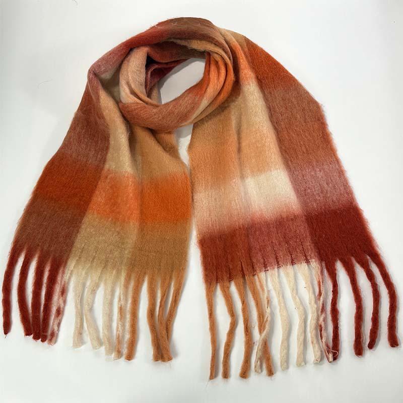 Scarf Warm Scarf Large Shawl Plaid Plaid