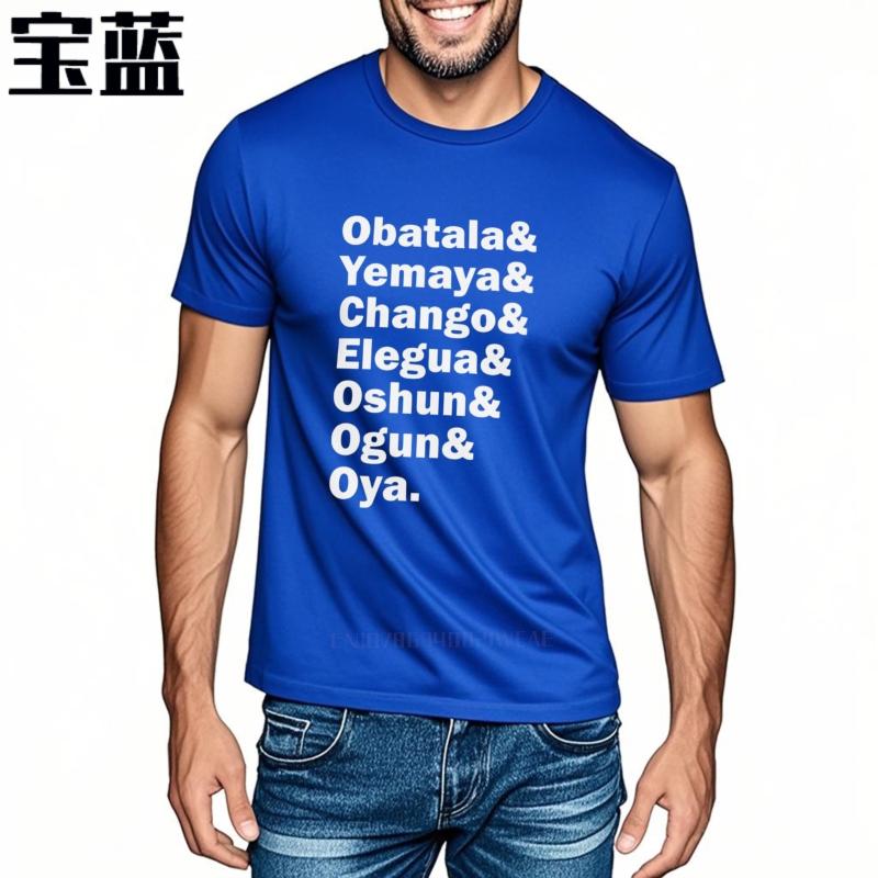 Men T-shirt Man Tee-shirt Seven African Powers Orisha Culture Pride Gift Classic Unisex Cotton Basic T-shirts For Men Women Top