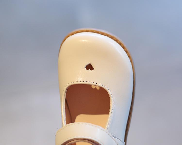 Детские туфли из кожи на липучках в стиле ретро — весна 2022 г. Туфли принцессы для девочек в модном черном цвете