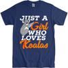 Soft Teeshirt Boys Oneck T Shirt Vintage Just A Girl Who Loves Koalas Classic For Unisex Tee Shirt Lightweight Tee Oversized Tshirt