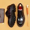 [В рамках мероприятия] Мужская обувь Amazon, обувь из натуральной кожи, мужские официальные британские туфли дерби, лакированная глянцевая деловая обувь