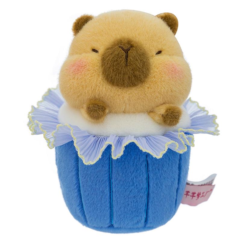 New Creative Desserts Kapibala Plush Toys Cute Capybara Dolls Children's Comforting Rag Dolls