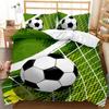 Soccer Duvet Cover Football Kids Bedding Set 3D Comforter Cover Boys Teens Sport Lovers Double Queen King Polyester Qulit Cover
