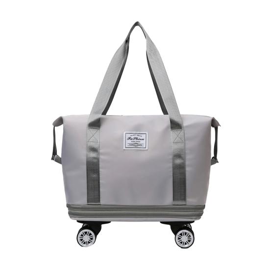 Travel Bag with Duffel Large Capacity Detachable Wheels Dry Wet Separation Waterproof Oxford