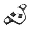 3PCS Carbon Fiber Steering Wheel Cover Fit For Ford Focus Escape Kuga C-Max