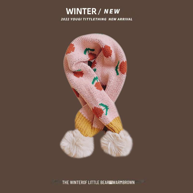 Уютный вязаный шарф в клетку для детей - теплый, ветрозащитный и милый шейный платок для мальчиков и девочек