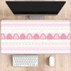 Strawberry Cake Gaming Cartoon Mousepad Pink Kawaii Large Office Rubber Mouse Pad Keyboard Hd Printing Overlock Dessert Desk Mat