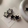 Star Hairpin - Cute Black Hair Accessory for Girls - Side Hairpin - Sweet and Cool Hair Clip - Headwear Cool Star Hairpin