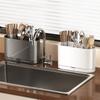 Drainage Hanging Chopsticks Cage with Water Tray Kitchen Utensil Holder  Chopstick Drain Box