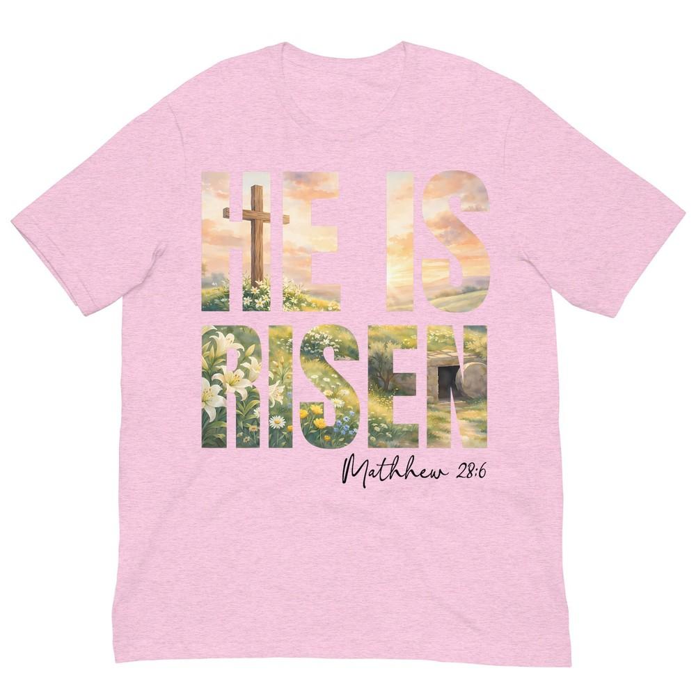 He Is Risen Boho Easter Christian Jesus TShirt