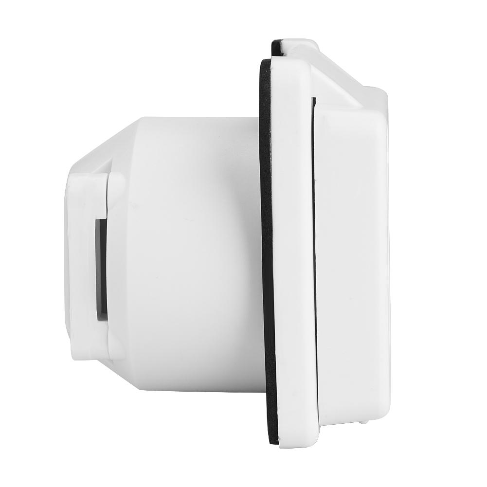 125V 30A RV Marine Power Cord Twist Electrical Lock White Inlet with Waterproof Cover