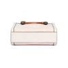 Tory Burch Сумка-тоут женская с принтом логотипа T Monogram Double T, на магнитной застежке, из ткани с кожей, светло-розовая 152428-650