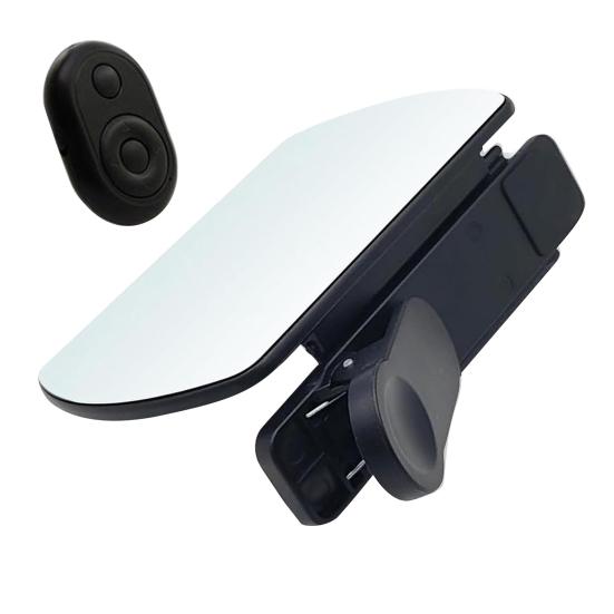 Клипса-отражатель для телефона с большим зеркалом и дистанционно регулируемым углом, линза с эффектом зеркала для потрясающих снимков воды и неба, аксессуар-зеркало для задней камеры