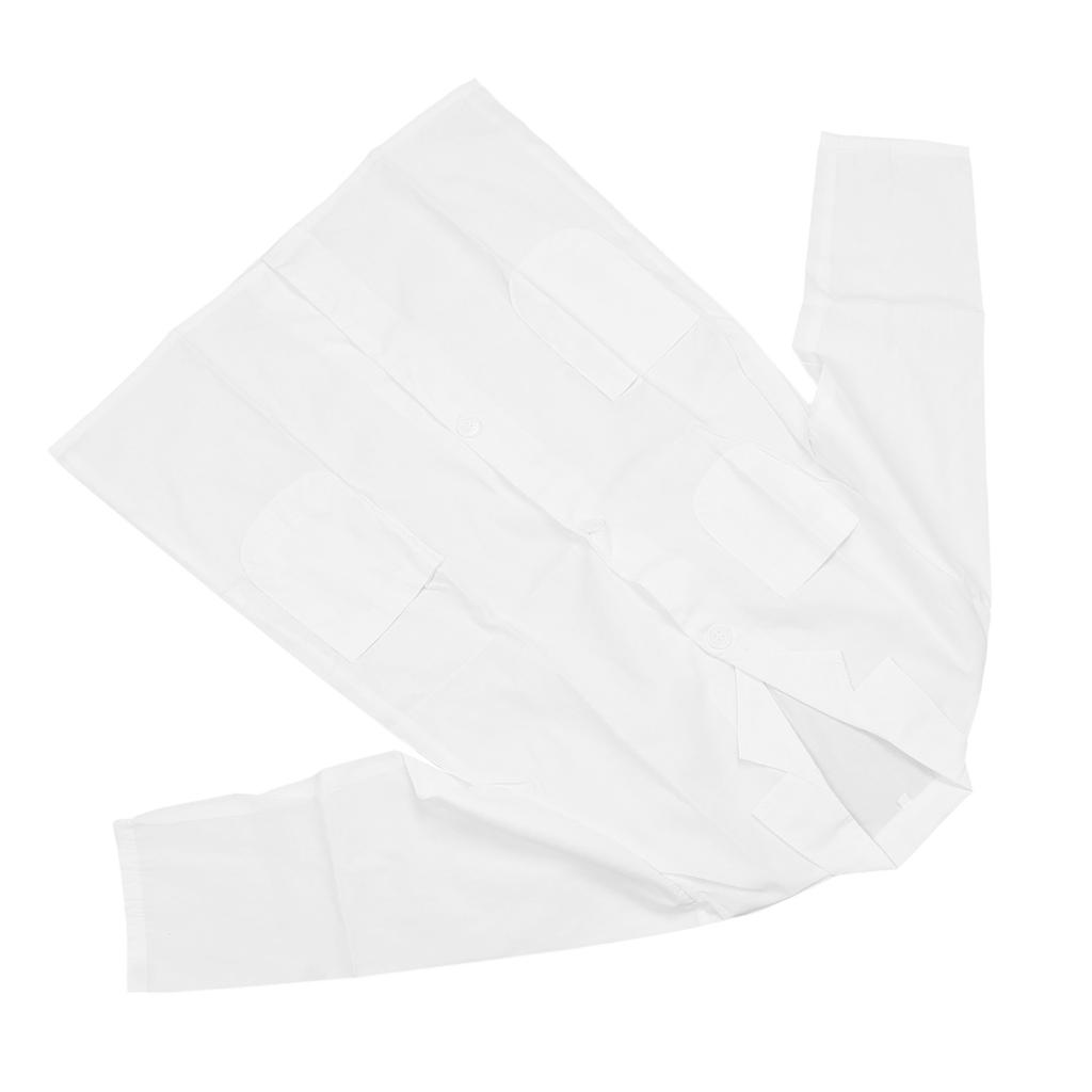 Kid School Button Up Laboratory Coat Boys Girls Cosplay Doctor Laboratory Coat with Costume
