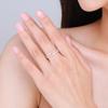 Tancise Classic 925 Sterling Silver  Zircon Ring Ladies Jewelry Wedding Promise Party Gift