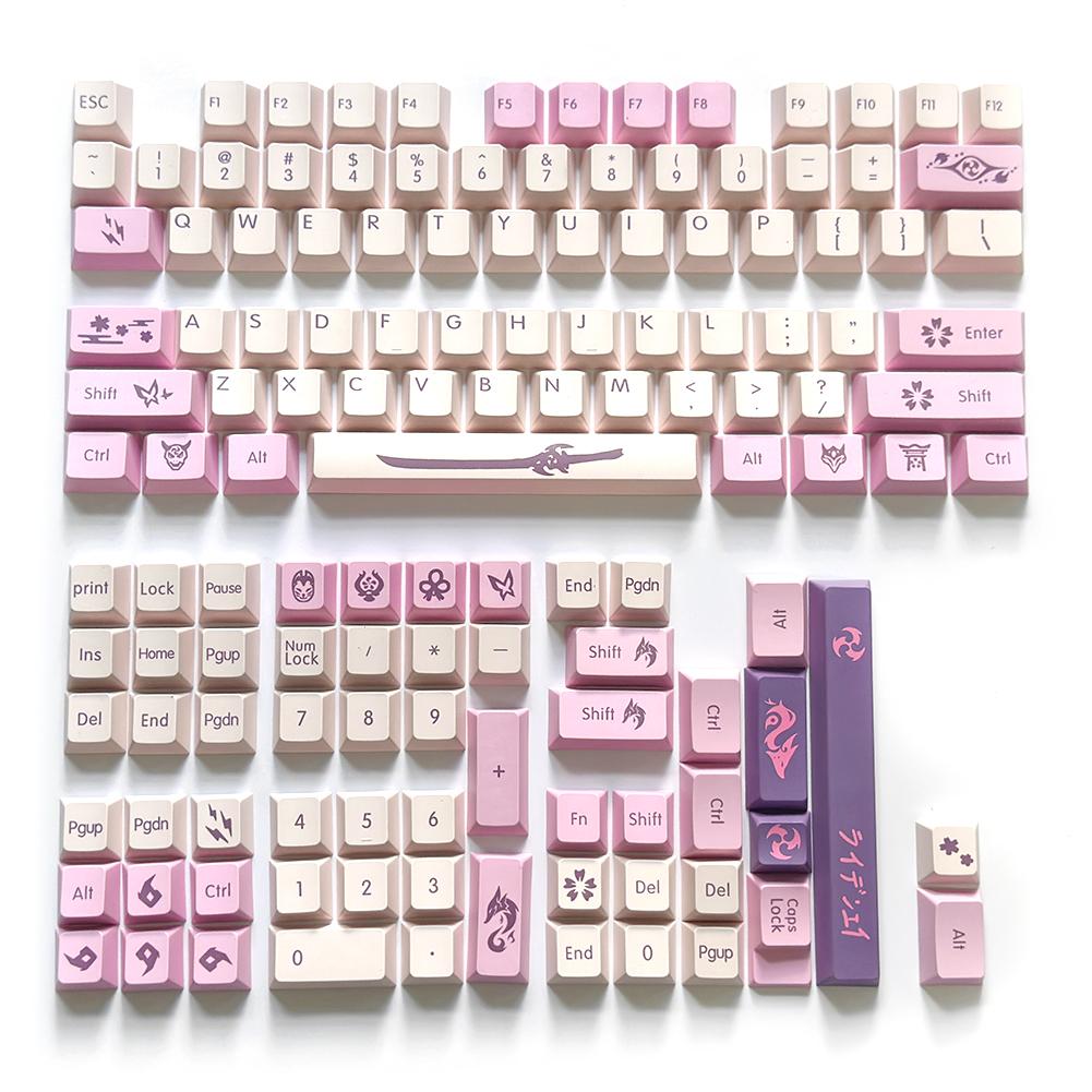 XDA Profile 134Keys PBT колпачки для клавиш сублимационная печать для MX Switch 61/64/68/78/84/87/96/98/104/108 механическая клавиатура колпачки клавиш