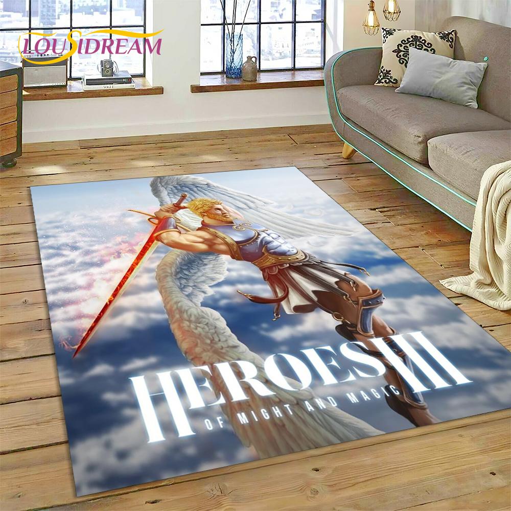 Ковер Retro Games HD Heroes of Might and Magic для декора гостиной, спальни, напольный коврик, нескользящий декор для дивана, прихожей