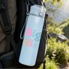1PC Big Sister Soft Pastel Text Art Print 750ml Color Plastic Sports Water Bottle Leakproof Flip Straw Lid Suitable for Sports Office Home Use