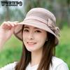 Женские однотонные повседневные универсальные дышащие шляпы от солнца, летние широкополые шляпы для путешествий на открытом воздухе с бантом