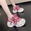 Spring 2025 New Korean Campus Style Increases Casual Shoes Women's Shoes Comfortable and Versatile Single Shoes Ins Dad Shoes