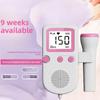 Fetal Heart Monitor Handheld Doppler Fetal Heart Monitor Home Ultrasound Fetal Heart Monitor Fetal Motion Stethoscope for Pregnant Women