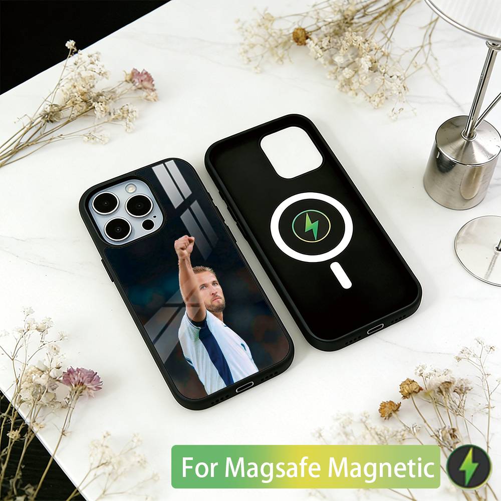 Football Star H-Harry Kane Phone Case For iPhone17,16,15,14,13,12,11 Plus,Pro Magnetic For Magsafe Wireless Charging