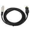 USB Microphone Cable USB Male To XLR Female Mic Link Converter Cable for Microphones Recording 9.8ft