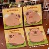 Cartoon Capybara Alien Sticky Notes - Cute Memo Pad for Students