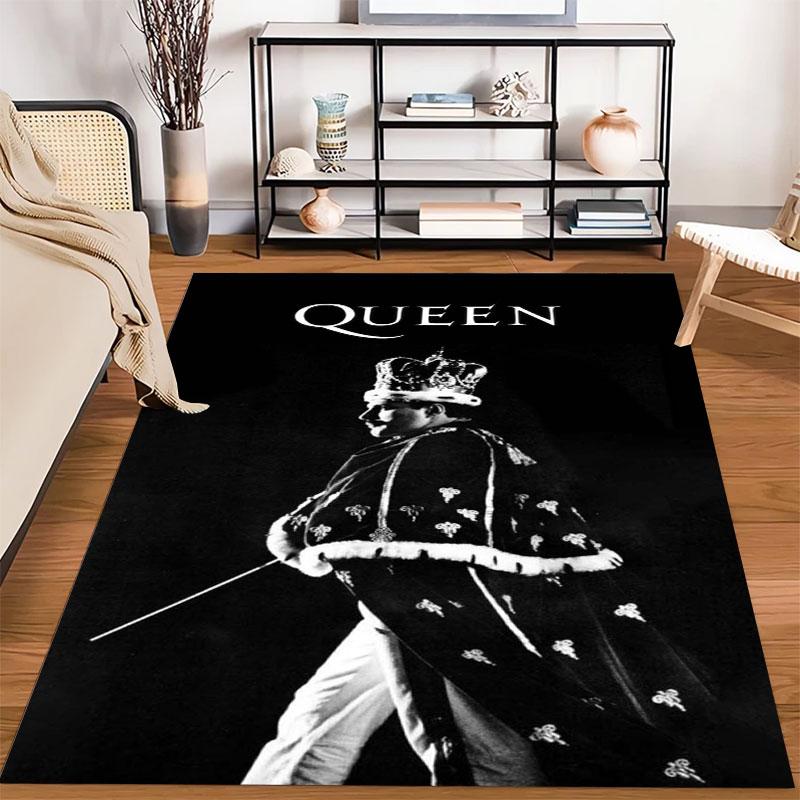 Queen Rock band Carpets and Rug 3D Printing Carpet Floor Mat Living Room Bedroom Large Area Soft Carpet-JM004
