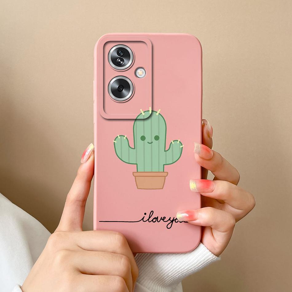 Чехол для OPPO A79 A2 5G Цветок Мягкий Жидкий Силикон Защита Камеры Ударопрочная Задняя Крышка Для OPPO A79 A2 Funda