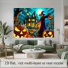Party Backdrop Halloween Flat Banners Scary Pumpkin Celebrations Wedding Enthusiasts Celebration Photo Booth Front Door Decor
