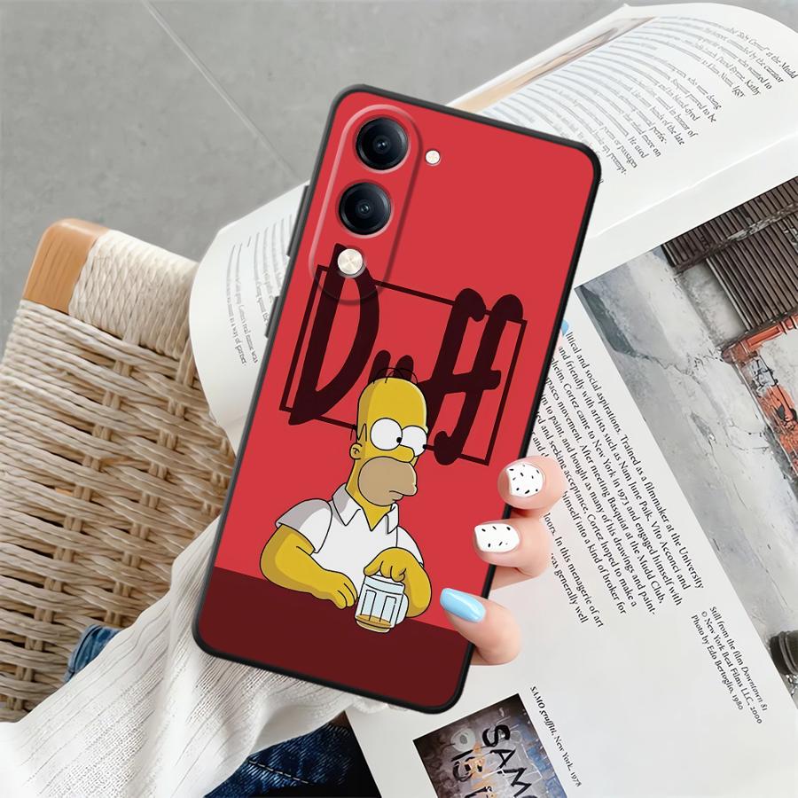 Чехол для Vivo Y31 Y36 Y27 Y16 Y17 Y12 Y15S Y33S Y35 Y19 Y22 Y30 Y02 Y11 Y20 Y21 Чехол для телефона Забавный S-simpsons