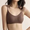 Women's Small Bust Push-Up Seamless Backless Strap Modal Silk Wire-Free Tube Top Bra Anti-Drooping